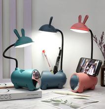 Fashion lamp with mirror and phone/pens holder Rechargeable